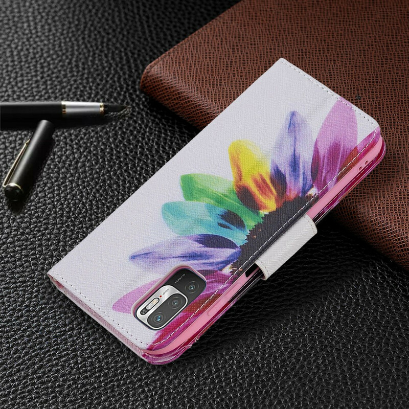 Housse Xiaomi Redmi Note 10 5G / Poco M3 Pro 5G Fleur Aquarelle Housse Xiaomi Redmi Note 10 5G / Poco M3 Pro 5G Fleur Aquarelle
