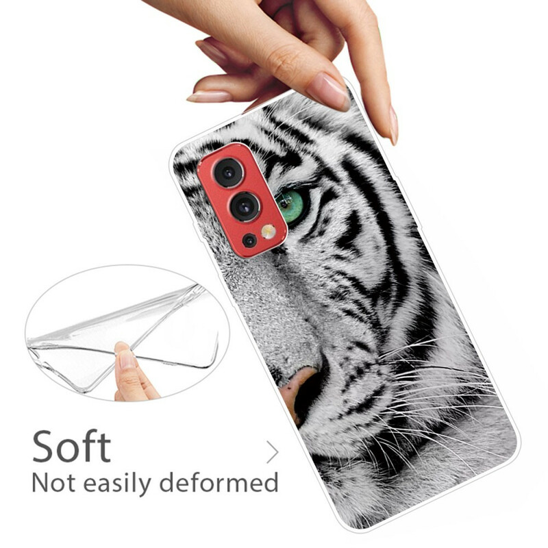 Coque OnePlus Nord 2 5G Face de Tigre