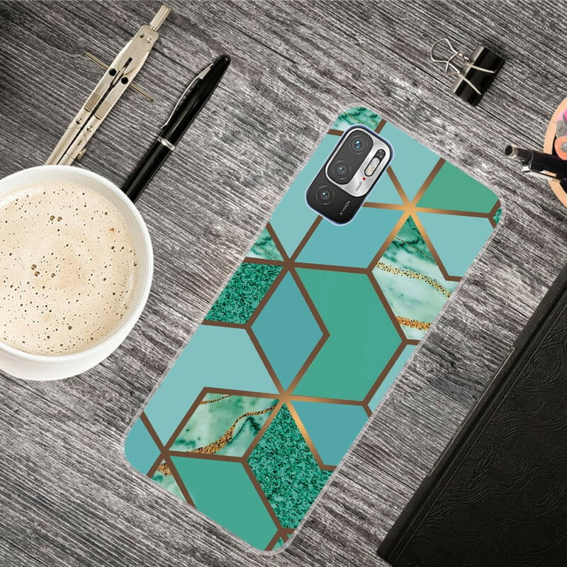 Coque Xiaomi Redmi Note 10 5G / Poco M3 Pro 5G Marbre Géométrique
