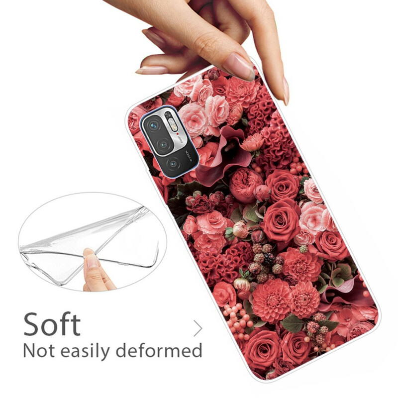 Coque Xiaomi Redmi Note 10 5G / Poco M3 Pro 5G Fleurs Intenses