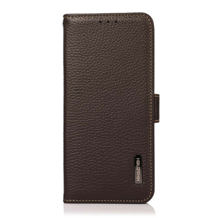 Housse OnePlus Nord 2 5G Cuir Litchi KHAZNEH