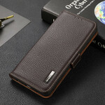 Housse OnePlus Nord 2 5G Cuir Litchi KHAZNEH