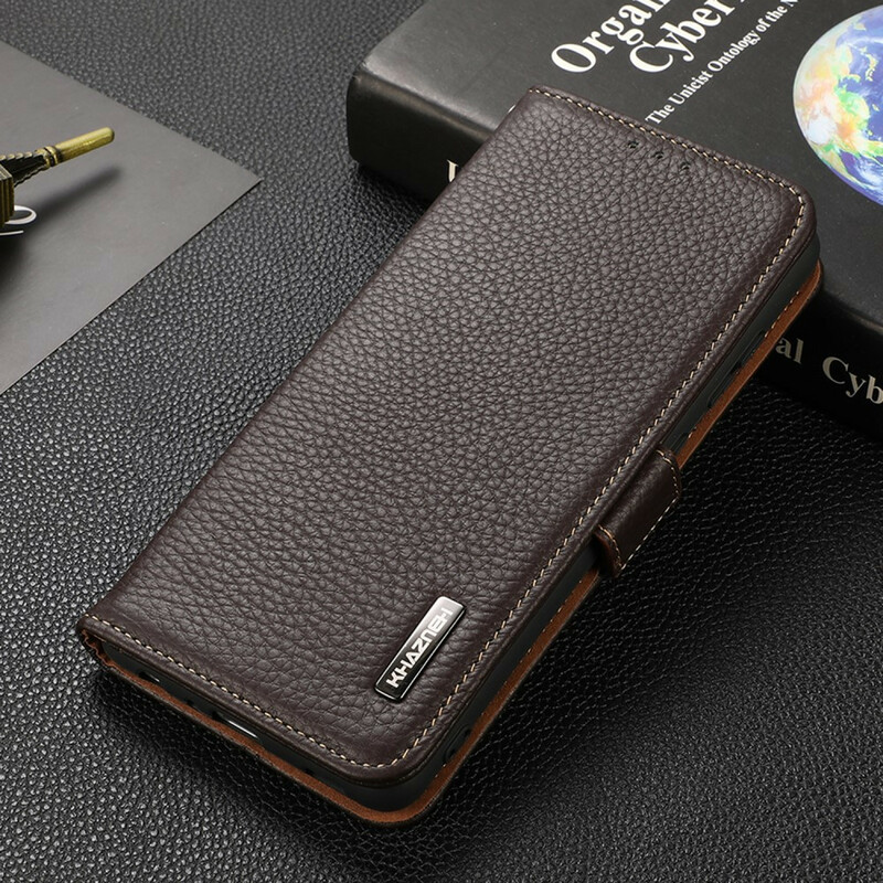 Housse OnePlus Nord 2 5G Cuir Litchi KHAZNEH