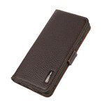 Housse OnePlus Nord 2 5G Cuir Litchi KHAZNEH
