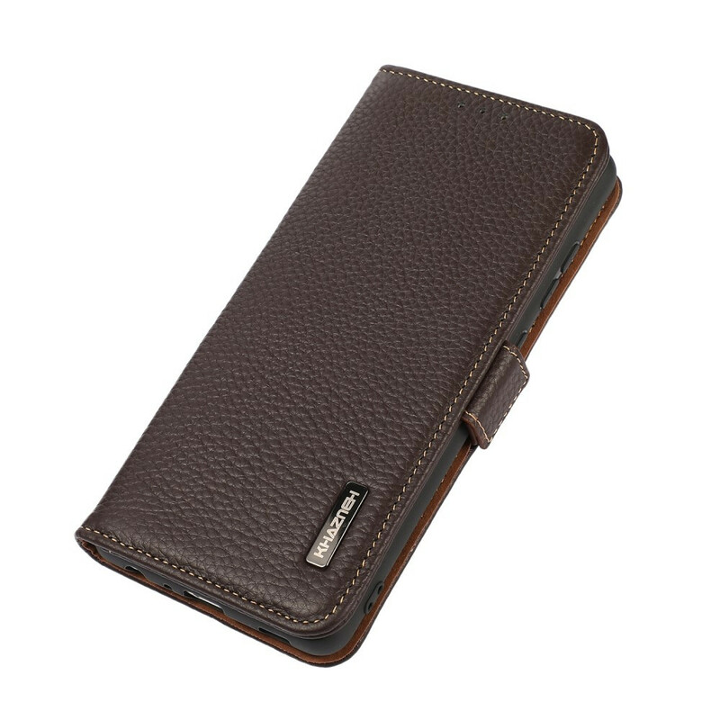 Housse OnePlus Nord 2 5G Cuir Litchi KHAZNEH