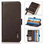 Housse OnePlus Nord 2 5G Cuir Litchi KHAZNEH