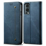 Flip Cover OnePlus Nord 2 5G Simili Cuir Texture Jeans Flip Cover OnePlus Nord 2 5G Simili Cuir Texture Jeans