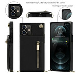 Coque iPhone 12 Mini Bandoulière Porte-cartes Coque iPhone 12 Mini Bandoulière Porte-cartes
