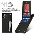 Coque iPhone 12 Mini Bandoulière Porte-cartes Coque iPhone 12 Mini Bandoulière Porte-cartes