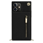 Coque iPhone 12 Mini Bandoulière Porte-cartes Coque iPhone 12 Mini Bandoulière Porte-cartes