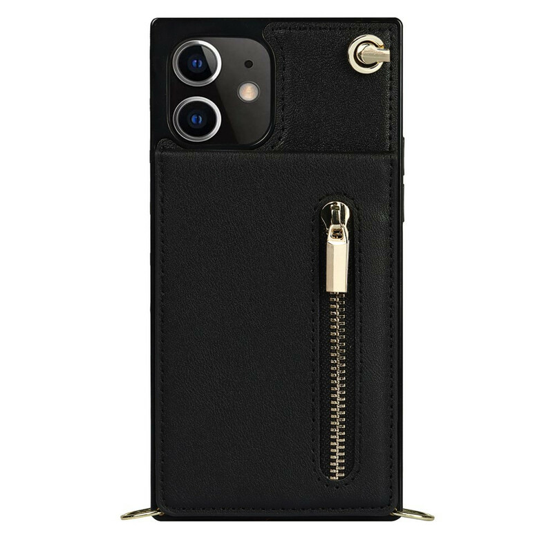 Coque iPhone 12 Mini Bandoulière Porte-cartes Coque iPhone 12 Mini Bandoulière Porte-cartes