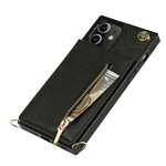 Coque iPhone 12 Mini Bandoulière Porte-cartes Coque iPhone 12 Mini Bandoulière Porte-cartes