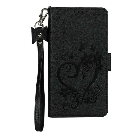 Housse iPhone 12 Mini Coeur à Lanière