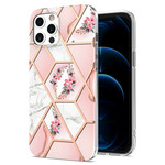 Coque iPhone 12 / 12 Pro Marbrée Florale