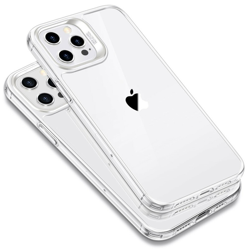 Coque iPhone 12 / 12 Pro Dos en Verre et Rebords en Silicone