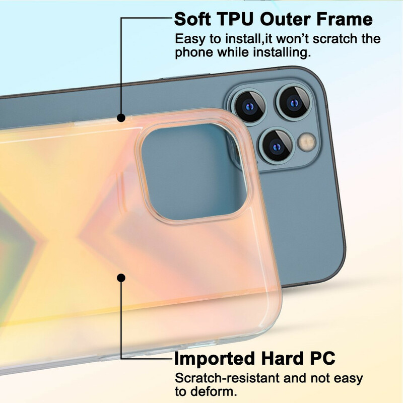 Coque iPhone 12 / 12 Pro Triangles KINGXBAR Coque iPhone 12 / 12 Pro Triangles KINGXBAR