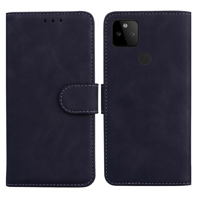 Housse Google Pixel 5A 5G Effet Cuir Monochrome Housse Google Pixel 5A 5G Effet Cuir Monochrome
