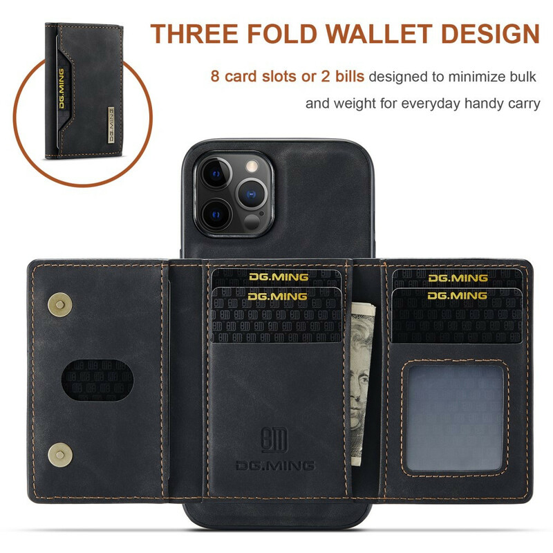 Coque iPhone 12 / 12 Pro Porte-Cartes Détachable DG.MING Coque iPhone 12 / 12 Pro Porte-Cartes Détachable DG.MING