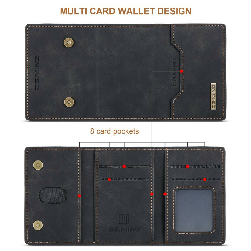 Coque iPhone 12 / 12 Pro Porte-Cartes Détachable DG.MING Coque iPhone 12 / 12 Pro Porte-Cartes Détachable DG.MING