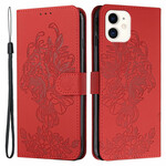 Housse iPhone 12 / 12 Pro Tigre Baroque à Lanière Housse iPhone 12 / 12 Pro Tigre Baroque à Lanière