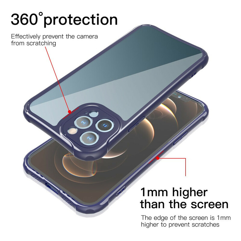 Coque iPhone 12 / 12 Pro Transparente LEEU Coussins Protecteurs Coque iPhone 12 / 12 Pro Transparente LEEU Coussins Protecteurs