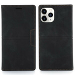 Flip Cover iPhone 12 / 12 Pro Effet Cuir Couture Flip Cover iPhone 12 / 12 Pro Effet Cuir Couture