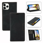 Flip Cover iPhone 12 / 12 Pro Effet Cuir Couture Flip Cover iPhone 12 / 12 Pro Effet Cuir Couture