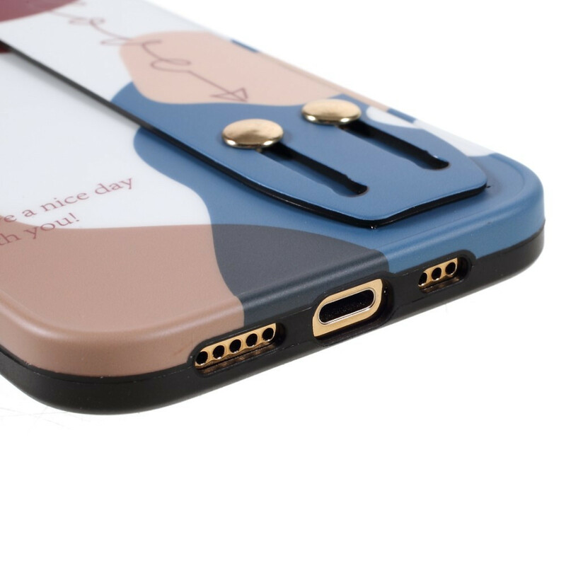 Coque iPhone 12 Pro avec Sangle Support Multicolore Coque iPhone 12 Pro avec Sangle Support Multicolore