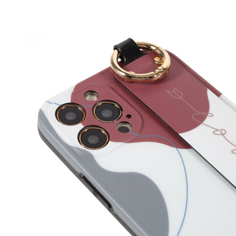 Coque iPhone 12 Pro avec Sangle Support Multicolore Coque iPhone 12 Pro avec Sangle Support Multicolore