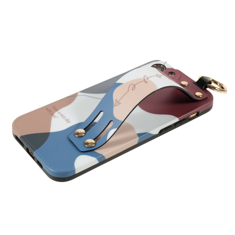 Coque iPhone 12 Pro avec Sangle Support Multicolore Coque iPhone 12 Pro avec Sangle Support Multicolore