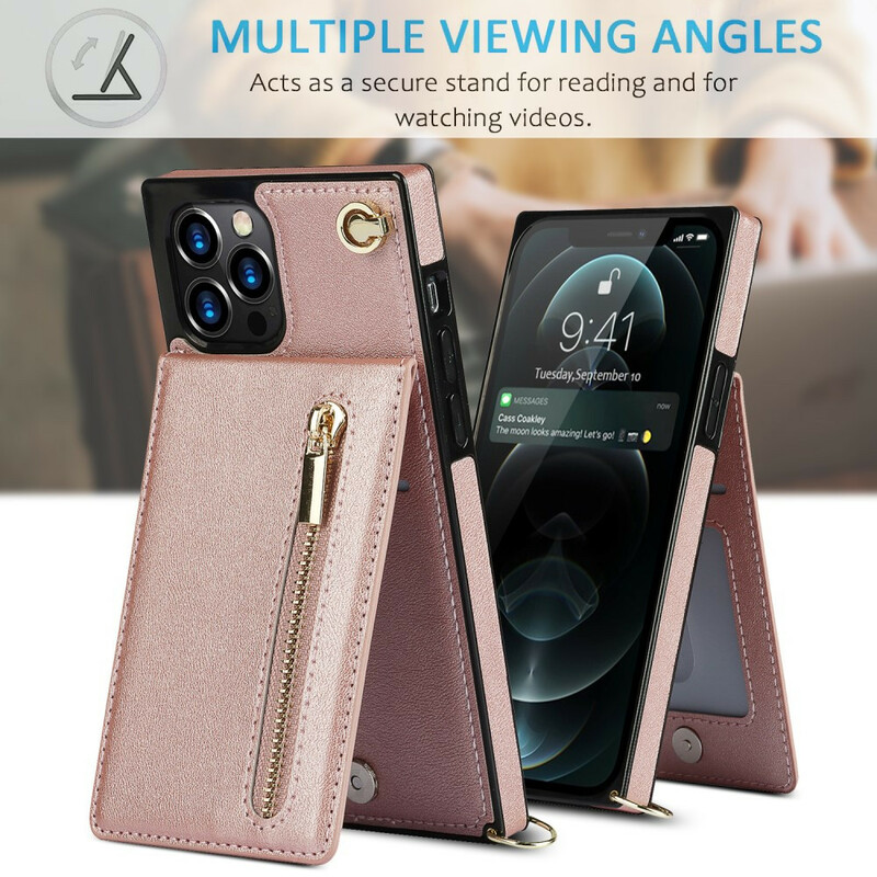 Coque iPhone 12 / 12 Pro Bandoulière Porte-cartes Coque iPhone 12 / 12 Pro Bandoulière Porte-cartes