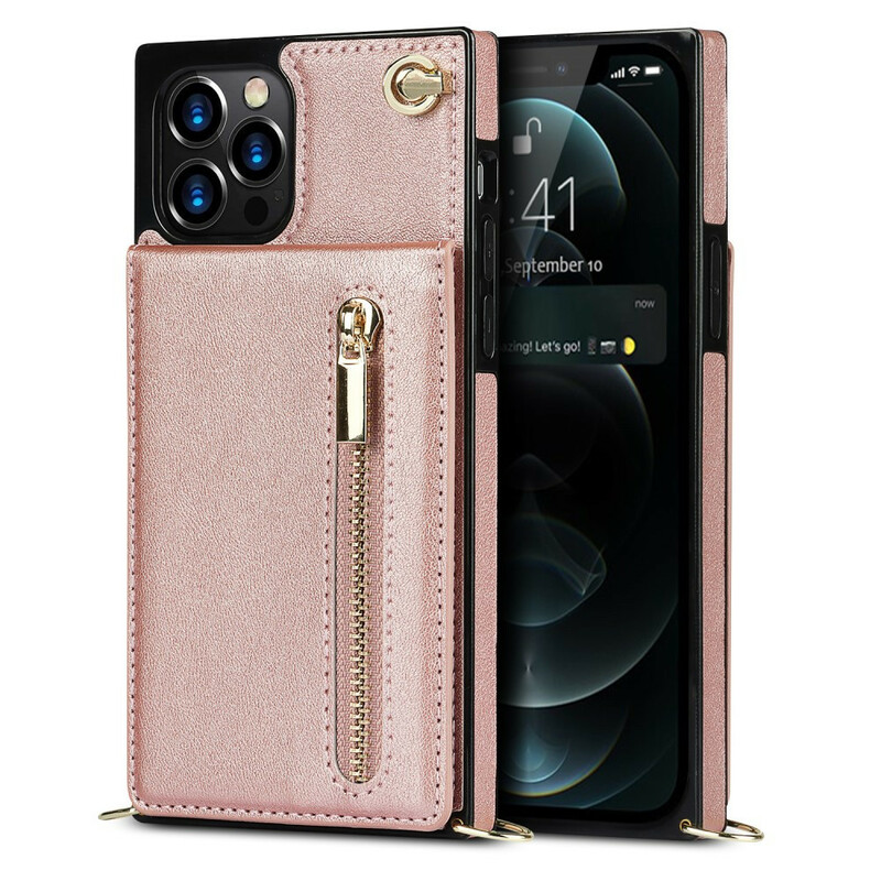 Coque iPhone 12 / 12 Pro Bandoulière Porte-cartes Coque iPhone 12 / 12 Pro Bandoulière Porte-cartes