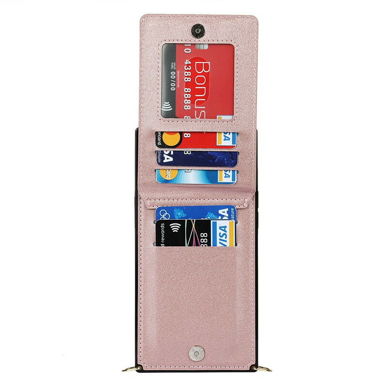 Coque iPhone 12 / 12 Pro Bandoulière Porte-cartes Coque iPhone 12 / 12 Pro Bandoulière Porte-cartes