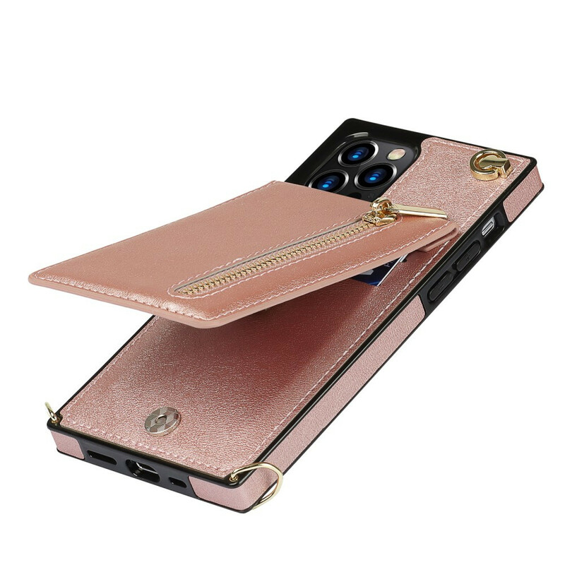 Coque iPhone 12 / 12 Pro Bandoulière Porte-cartes Coque iPhone 12 / 12 Pro Bandoulière Porte-cartes