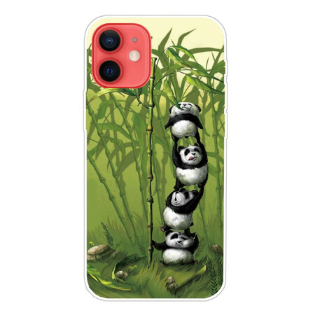 Coque iPhone 13 Mini Tas de Pandas