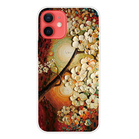 Coque iPhone 13 Mini Flexible Fleurs