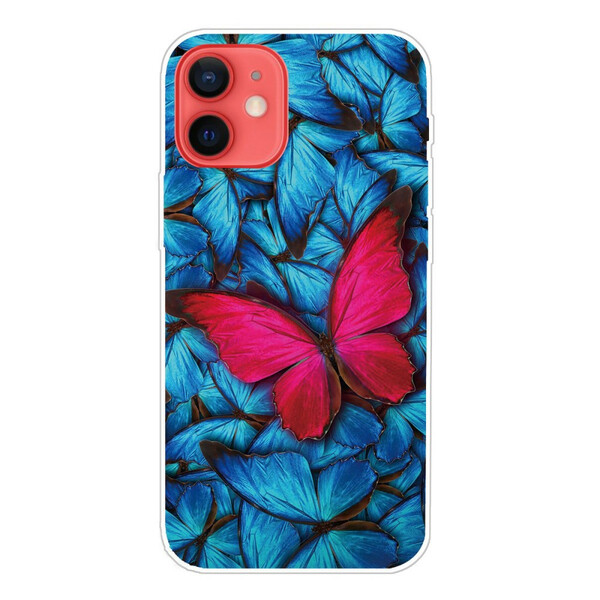 Coque iPhone 13 Mini Flexible Papillons