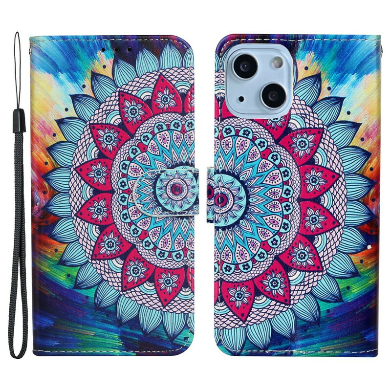 Housse iPhone 13 Mini Mandala Ultra Coloré