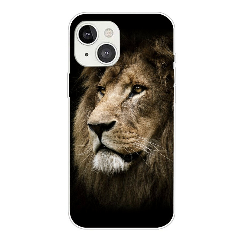 Coque iPhone 13 Mini Tête de Lion