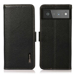 Housse Google Pixel 6 Cuir Litchi KHAZNEH Housse Google Pixel 6 Cuir Litchi KHAZNEH