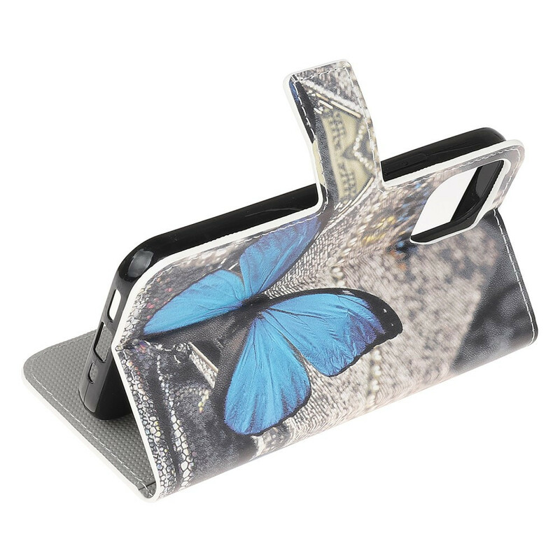 Housse iPhone 13 Mini Papillon Bleu Housse iPhone 13 Mini Papillon Bleu
