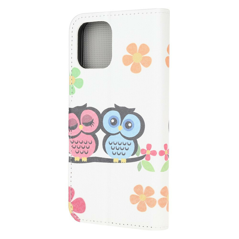 Housse iPhone 13 Mini Couple de Hiboux Housse iPhone 13 Mini Couple de Hiboux