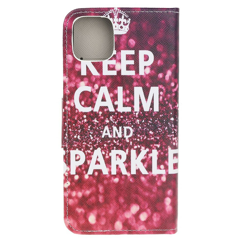 Housse iPhone 13 Mini Keep Calm and Sparkle