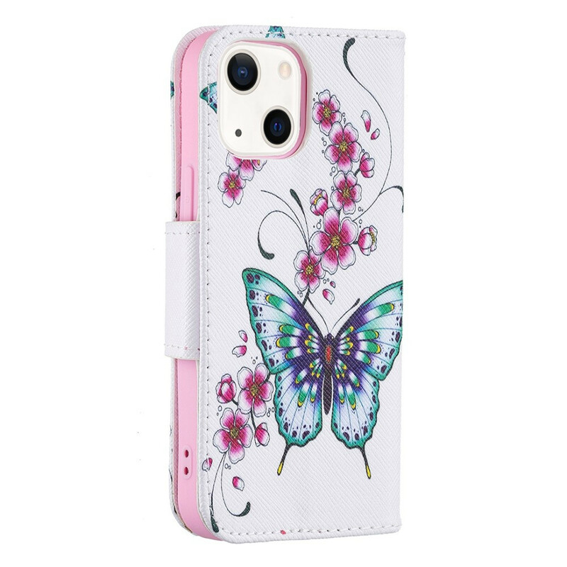 Housse iPhone 13 Mini Merveilleux Papillons