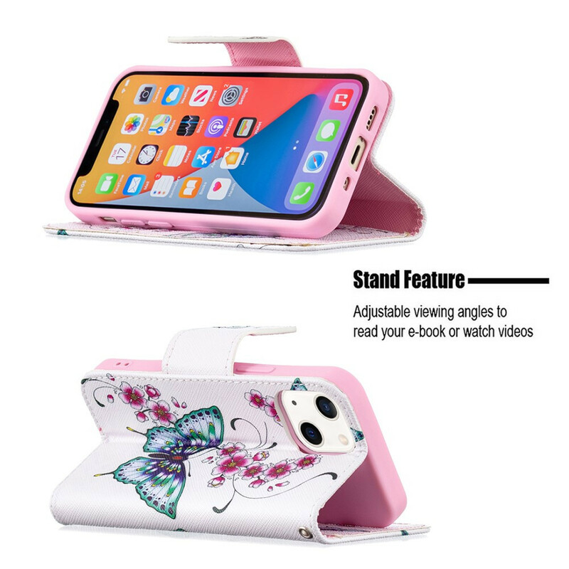 Housse iPhone 13 Mini Merveilleux Papillons Housse iPhone 13 Mini Merveilleux Papillons