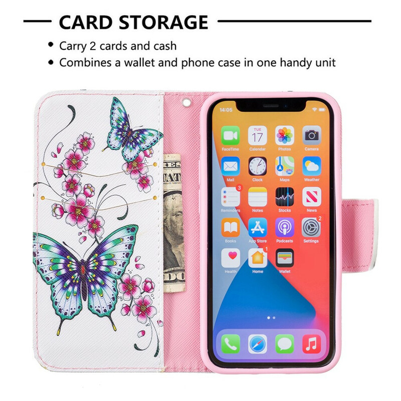 Housse iPhone 13 Mini Merveilleux Papillons Housse iPhone 13 Mini Merveilleux Papillons