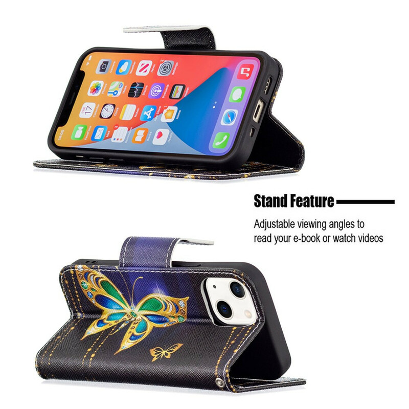 Housse iPhone 13 Mini Papillon Magique Housse iPhone 13 Mini Papillon Magique