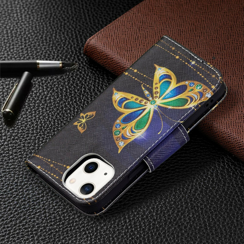 Housse iPhone 13 Mini Papillon Magique Housse iPhone 13 Mini Papillon Magique