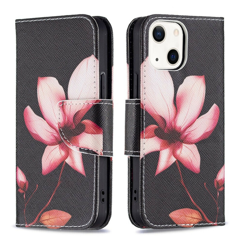 Housse iPhone 13 Mini Fleur Rose Housse iPhone 13 Mini Fleur Rose
