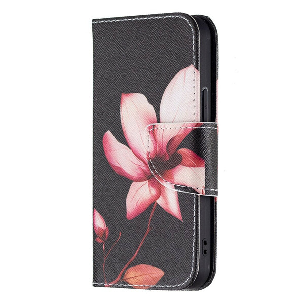 Housse iPhone 13 Mini Fleur Rose